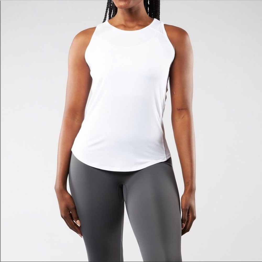 Buffbunny White Spin Tank - XS